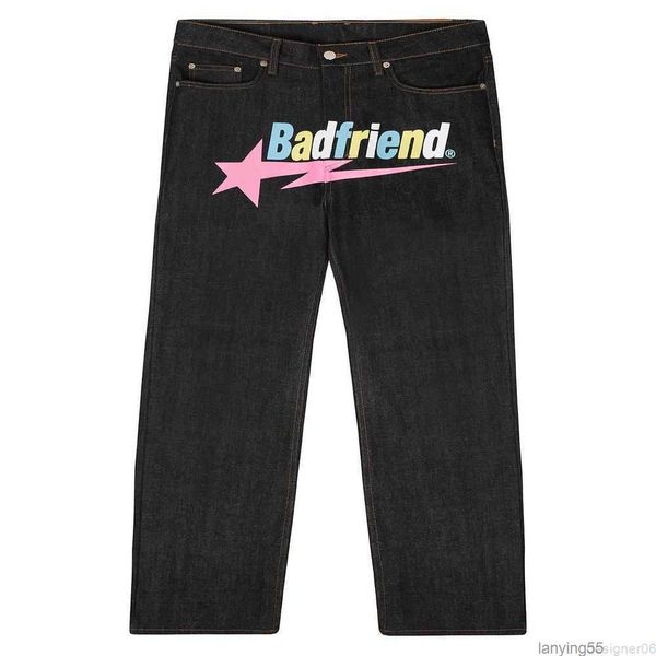 2023 designer mens jeans university y2k jeans badfriend hip hop letter printed black pants men women fashion casual rock wide foot baggy tro, Blue
2023 designer mens jeans university y2k jeans badfriend hip hop letter printed black pants men women fashion casual rock wide foot baggy tro, Blue