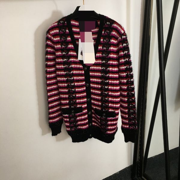 815 2023 autumn brand same style sweater long sleeve v neck cardigan black pink fashion womens clothes womens 20236518, White;black
815 2023 autumn brand same style sweater long sleeve v neck cardigan black pink fashion womens clothes womens 20236518, White;black