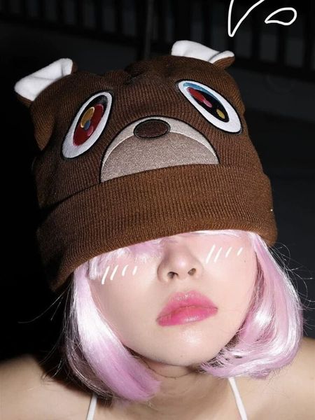 beanie/skull caps cute bear knit embroidered wool hat hip hop rap trend warm hat fashion versatile hats for men and women 230826, Blue;gray
beanie/skull caps cute bear knit embroidered wool hat hip hop rap trend warm hat fashion versatile hats for men and women 230826, Blue;gray