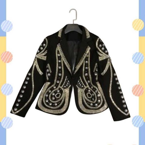 jackets women luxury beading elegant buttons blazers long sleeve spring colorful female blazer office ladies coats denim jacket women design, Black;brown
jackets women luxury beading elegant buttons blazers long sleeve spring colorful female blazer office ladies coats denim jacket women design, Black;brown