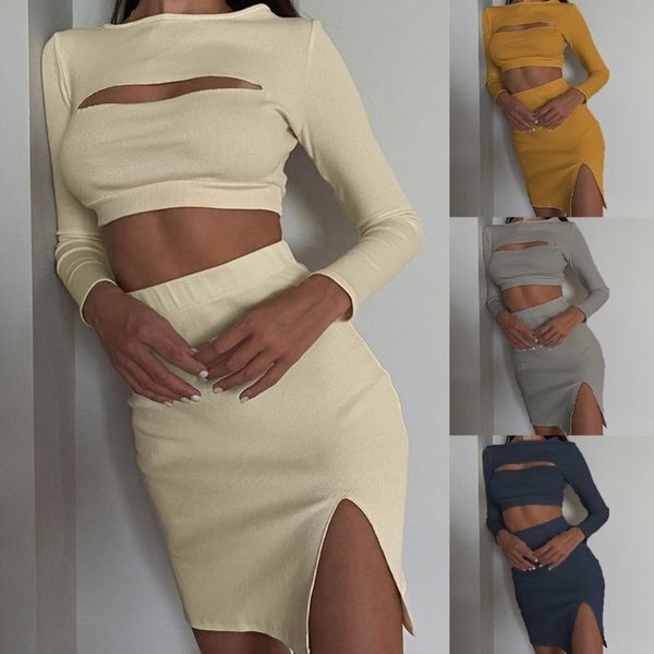 two piece dress womens 2 outfits solid color hollow out skinny crop and mini skirt set summer y2k streetwear clothing 230826, White
two piece dress womens 2 outfits solid color hollow out skinny crop and mini skirt set summer y2k streetwear clothing 230826, White
