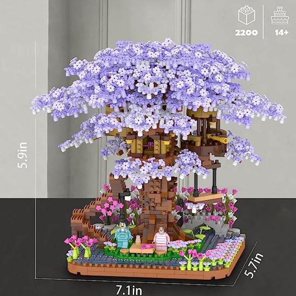 Blocks Cherry Blossoms Tree House Building Japanese Street Purple Sakura Mini MOC Assembly Brick Friend Toys for Children 230826
Blocks Cherry Blossoms Tree House Building Japanese Street Purple Sakura Mini MOC Assembly Brick Friend Toys for Children 230826