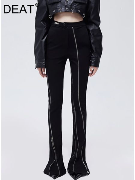 women's pants capris deat fashion women flare pants slim straight high waist spliced zipper solid color full length trousers spring 17a, Black;white
women's pants capris deat fashion women flare pants slim straight high waist spliced zipper solid color full length trousers spring 17a, Black;white