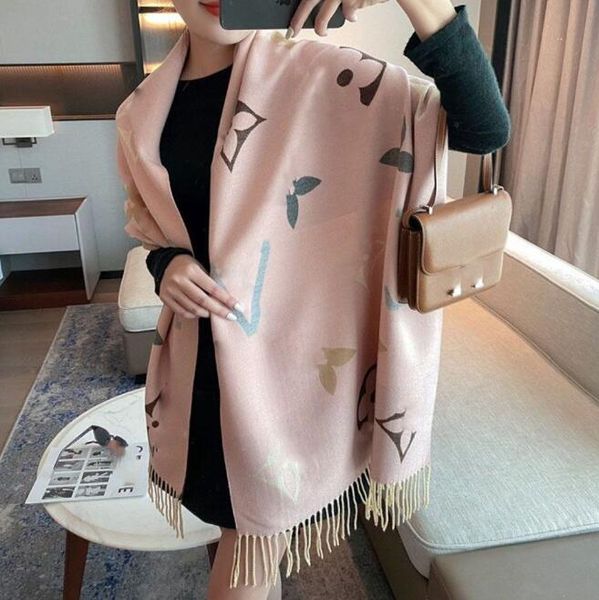 

Designer Echarpe scarf designers Brand Scarf V Scarf Cashmere Thick Shawl Women Winter Wram Pashmina Long Wraps Hijab with Ta