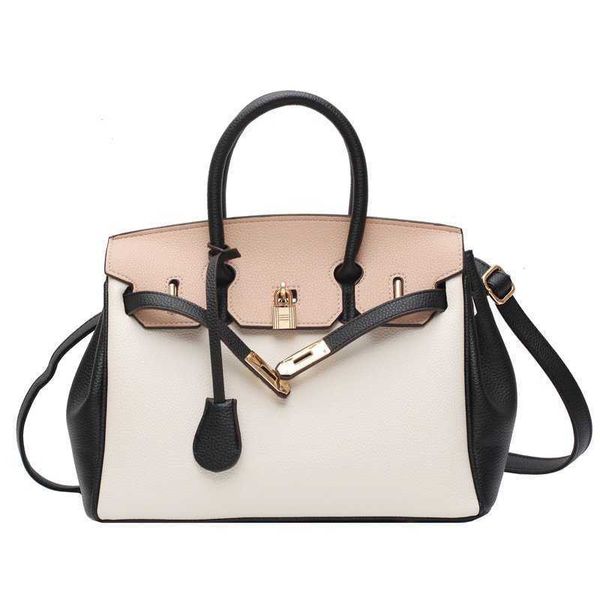 litchi grain large capacity portable bag women's bag new fashion color contrast one shoulder fashion messenger bag
litchi grain large capacity portable bag women's bag new fashion color contrast one shoulder fashion messenger bag