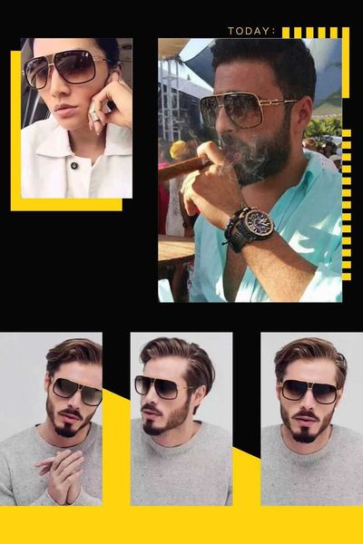 fashion designer cool sunglasses trendy men's metal women's big frame couple toad glasses round face sunglasses, Silver
fashion designer cool sunglasses trendy men's metal women's big frame couple toad glasses round face sunglasses, Silver