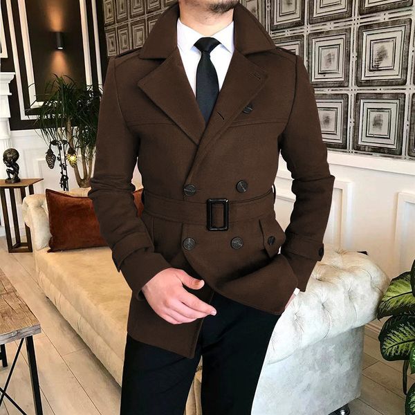 men's trench coats autumn winter double breasted woolen overcoat male laple belt solid thick coat trend causal outerwear 230826, Tan;black
men's trench coats autumn winter double breasted woolen overcoat male laple belt solid thick coat trend causal outerwear 230826, Tan;black