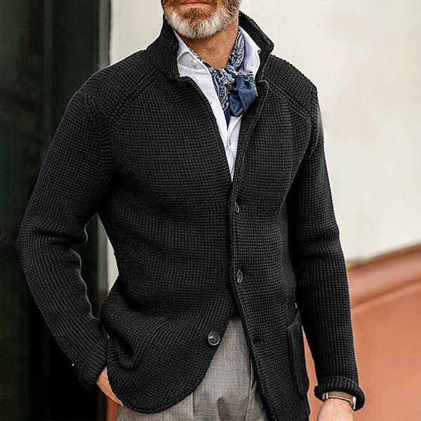 men's sweaters 2023 knitted coat mens stand collar long sleeve sweater cardigan jacket solid thick warm casual knitting sweatercoat 230, White;black
men's sweaters 2023 knitted coat mens stand collar long sleeve sweater cardigan jacket solid thick warm casual knitting sweatercoat 230, White;black