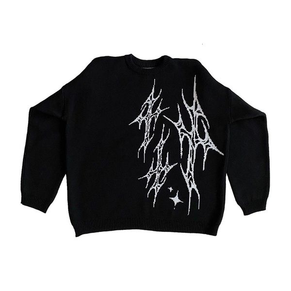 men's sweaters men's winter sweater pullover fashion casual loose o-neck gothic harajuku street knit sweater jacket women y2k clot, White;black
men's sweaters men's winter sweater pullover fashion casual loose o-neck gothic harajuku street knit sweater jacket women y2k clot, White;black