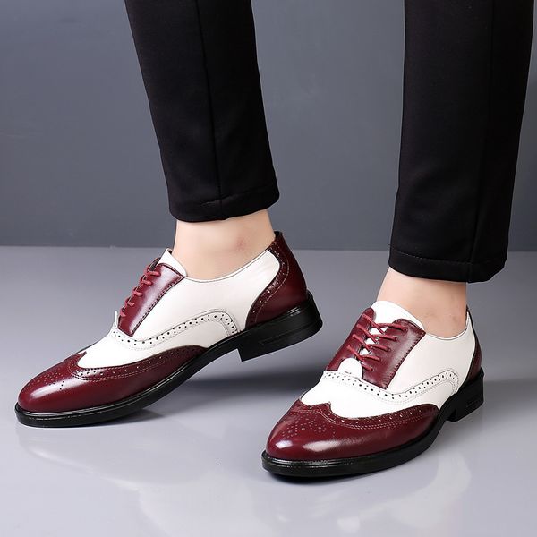 dress shoes leather brogues men big size fashion wedding party italian designer male drivng formal lace up oxfords 230826, Black
dress shoes leather brogues men big size fashion wedding party italian designer male drivng formal lace up oxfords 230826, Black