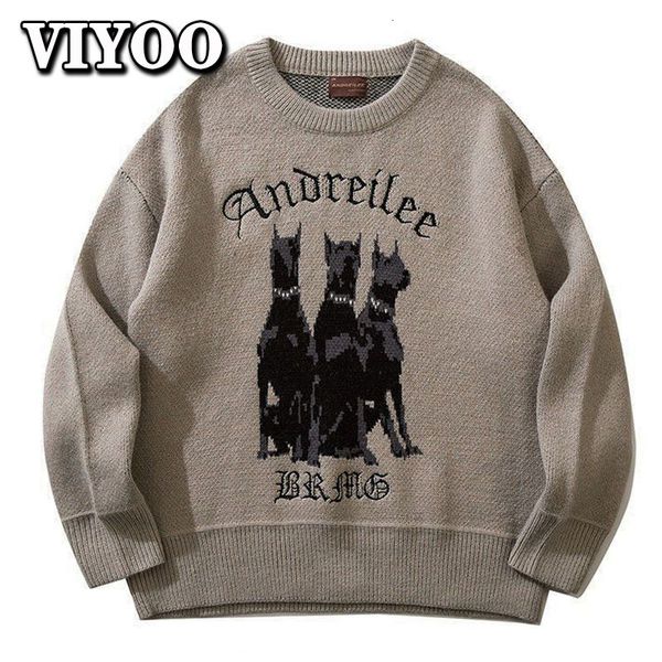 men's sweaters retro men's oversized knitted cartoon sweater pullover y2k clothes winter cold blouse swearshirts christmas clothin, White;black
men's sweaters retro men's oversized knitted cartoon sweater pullover y2k clothes winter cold blouse swearshirts christmas clothin, White;black