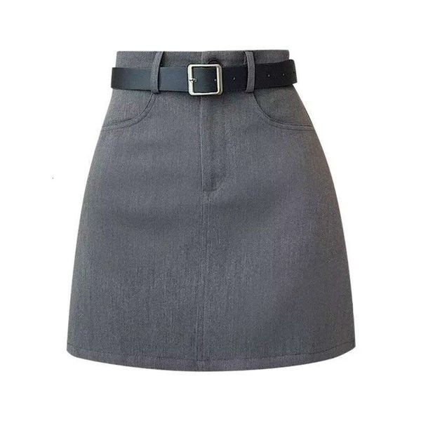 om gray short skirt for women in autumn high end casual waisted slim looking a line niche design, Black
om gray short skirt for women in autumn high end casual waisted slim looking a line niche design, Black