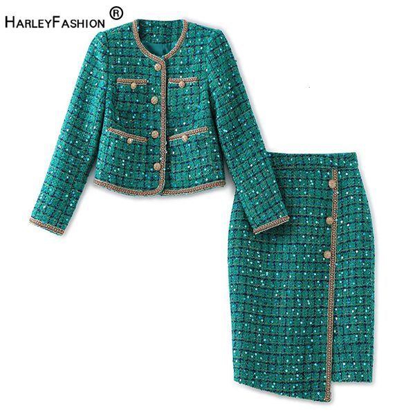 two piece dress french romantic elegant women autumn thick woven fabric bling sequined vintage emerald tweed jackets two pieces skirt sets 2, White
two piece dress french romantic elegant women autumn thick woven fabric bling sequined vintage emerald tweed jackets two pieces skirt sets 2, White