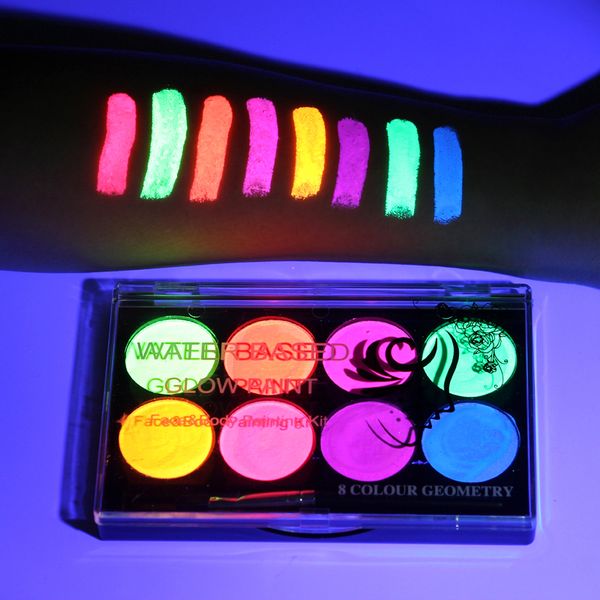 body paint 8 colors face body art paint uv glow fluorescent glowing christmas halloween party fancy dress beauty makeup tool 230826
body paint 8 colors face body art paint uv glow fluorescent glowing christmas halloween party fancy dress beauty makeup tool 230826