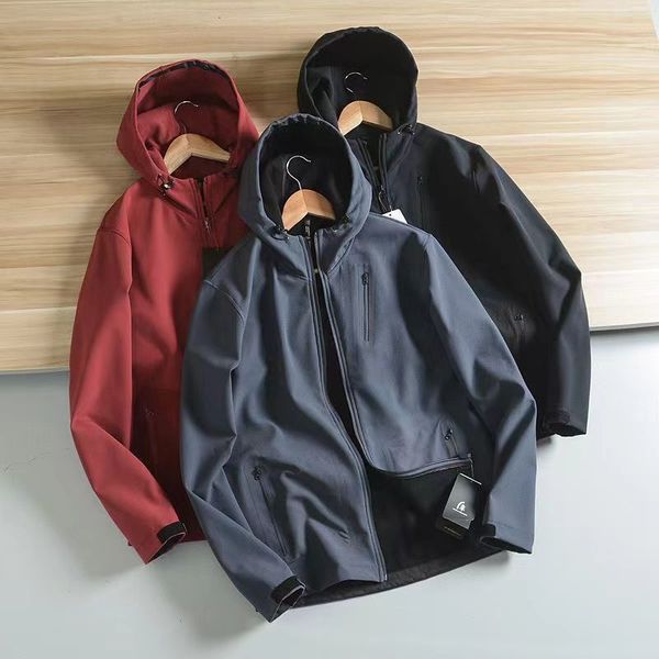 men's jackets spring and autumn outdoor warm windproof waterproof fleece soft shell zipper hooded jacket 230826, Black;brown
men's jackets spring and autumn outdoor warm windproof waterproof fleece soft shell zipper hooded jacket 230826, Black;brown