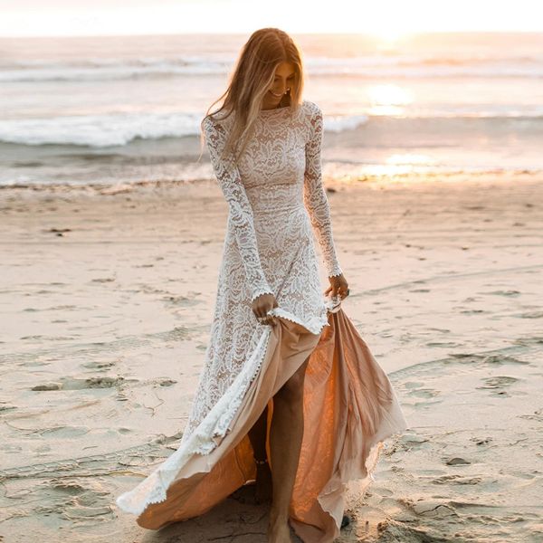 urban dresses lace boho wedding dress for women long sleeve side slit backless beach bride dresses bridal gowns vestido de noiva 230826, White;black
urban dresses lace boho wedding dress for women long sleeve side slit backless beach bride dresses bridal gowns vestido de noiva 230826, White;black