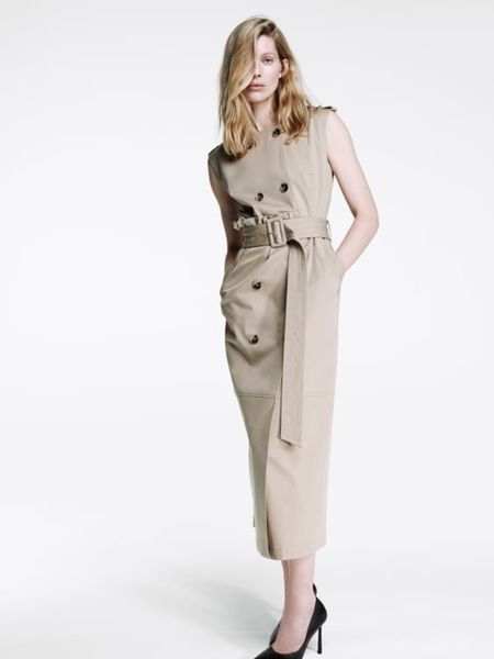 basic casual dresses rr2453 trench coat gabardine dresses womens o neck sleeveless midi dress female double-breasted button fastening long d, Black;gray
basic casual dresses rr2453 trench coat gabardine dresses womens o neck sleeveless midi dress female double-breasted button fastening long d, Black;gray