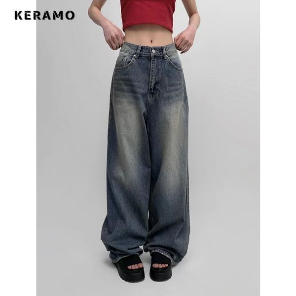 women's jeans american vintage high waist straight winter pant's casual baggy y2k wide leg grunge streetwear style denim trouser 2, Blue
women's jeans american vintage high waist straight winter pant's casual baggy y2k wide leg grunge streetwear style denim trouser 2, Blue