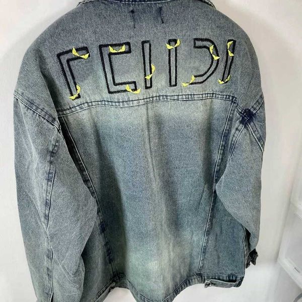 denim jackets f embroidery men's women's coat designer jacket button cardigan washed denim jacket outerwear men, Black;brown
denim jackets f embroidery men's women's coat designer jacket button cardigan washed denim jacket outerwear men, Black;brown