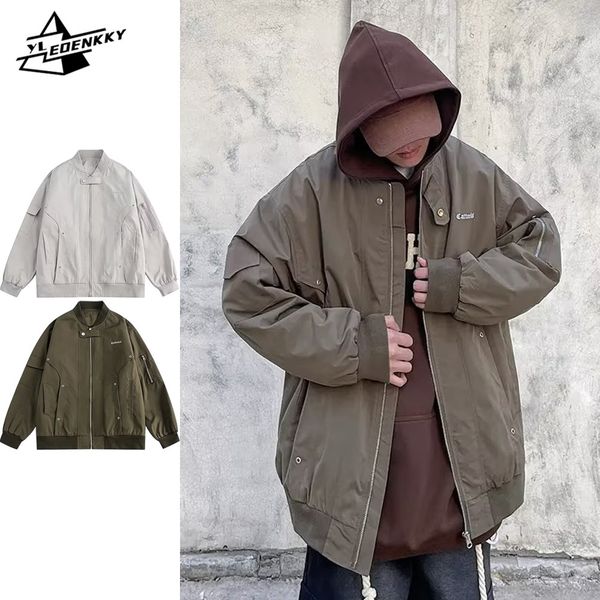 men's jackets vintage bomber jacket men women hip hop letter embroidery baseball uniforms street loose motorcycle cargo coat couple cas, Black;brown
men's jackets vintage bomber jacket men women hip hop letter embroidery baseball uniforms street loose motorcycle cargo coat couple cas, Black;brown