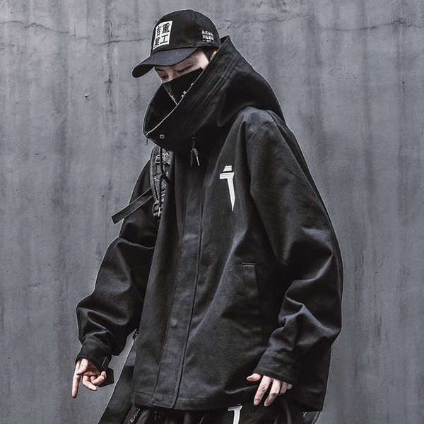 men's jackets autumn cargo windbreaker streetwear turtleneck punk hooded loose coats clothing harajuku high street 230826, Black;brown
men's jackets autumn cargo windbreaker streetwear turtleneck punk hooded loose coats clothing harajuku high street 230826, Black;brown
