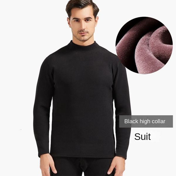 men s thermal underwear thick high neck man warm basic pullover pants quality winter outdoor keep clothing 230826, Black;white
men s thermal underwear thick high neck man warm basic pullover pants quality winter outdoor keep clothing 230826, Black;white