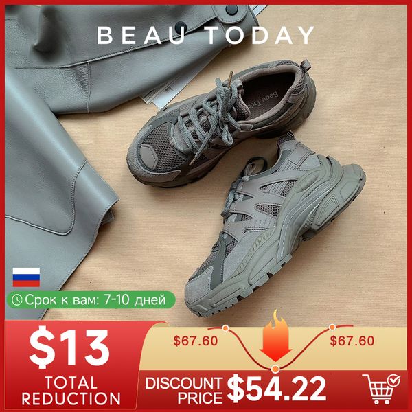 dress shoes beautoday platform sneakers women mesh solid color breathable trainers lace-up round toe thick sole ladies shoes handmade 29462, Black
dress shoes beautoday platform sneakers women mesh solid color breathable trainers lace-up round toe thick sole ladies shoes handmade 29462, Black