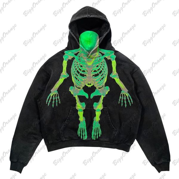 women's hoodies sweatshirts y2k hooded dark skeleton white bone sweater fir street loose hiphop 3d printed men's and women's, Black
women's hoodies sweatshirts y2k hooded dark skeleton white bone sweater fir street loose hiphop 3d printed men's and women's, Black