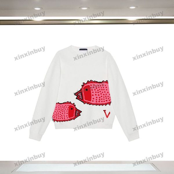 xinxinbuy men women designer sweatshirt paris fish patch letter embroidery green gray blue black white s-xl, Black;brown
xinxinbuy men women designer sweatshirt paris fish patch letter embroidery green gray blue black white s-xl, Black;brown