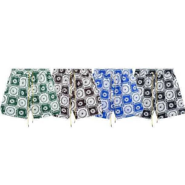 full print cashew flower rhude online silver beach pants high street style shorts, White;black
full print cashew flower rhude online silver beach pants high street style shorts, White;black