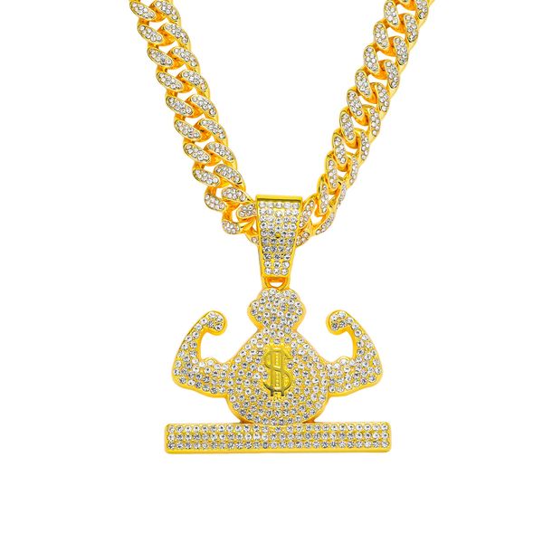 hip hop men rapper diamond pendant gold necklace shiny muscle money bag pendant square zircon jewelry night club accessory sweater collarbon, Silver
hip hop men rapper diamond pendant gold necklace shiny muscle money bag pendant square zircon jewelry night club accessory sweater collarbon, Silver