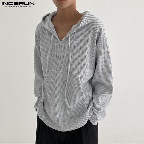 mens hoodies sweatshirts men solid color hooded v neck long sleeve pockets casual streetwear loose thin pullovers s5xl incerun 230826, Black
mens hoodies sweatshirts men solid color hooded v neck long sleeve pockets casual streetwear loose thin pullovers s5xl incerun 230826, Black