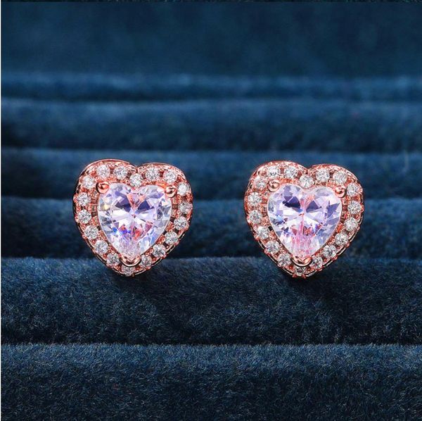 elegant sweet heart stud earrings designer earrings rose goledn colour for women wedding official valentine's day gifts, Golden;silver
elegant sweet heart stud earrings designer earrings rose goledn colour for women wedding official valentine's day gifts, Golden;silver