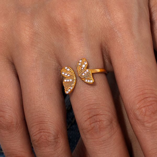 adjustable textured rhinestone filled butterfly rings for woman 18k gold plated knuckle ring jewelry, Golden;silver
adjustable textured rhinestone filled butterfly rings for woman 18k gold plated knuckle ring jewelry, Golden;silver