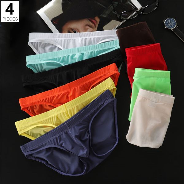 underpants 4 pcspack m4xl ultrathin ice silk men seamless briefs transparent mens bikini underwear male u pouch panties 230826, Black;white
underpants 4 pcspack m4xl ultrathin ice silk men seamless briefs transparent mens bikini underwear male u pouch panties 230826, Black;white