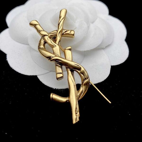 

Designer brooch SL Luxury Top New Y letter coat suit coat corsage Accessories Valentine's Day gifts high quality fashion Jewelry