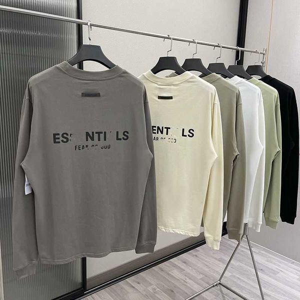 23 new gear ofgod back silicone letter double thread essentislas round neck long sleeve t-shirt fashion fog men, Black;brown
23 new gear ofgod back silicone letter double thread essentislas round neck long sleeve t-shirt fashion fog men, Black;brown