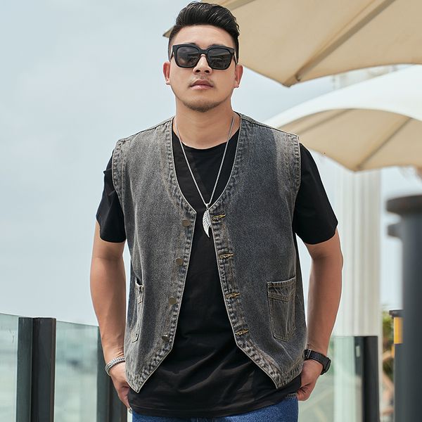 men's vests denim vintage vest mens casual sleeveless jean jacket button down jeans 230826, Black;white
men's vests denim vintage vest mens casual sleeveless jean jacket button down jeans 230826, Black;white
