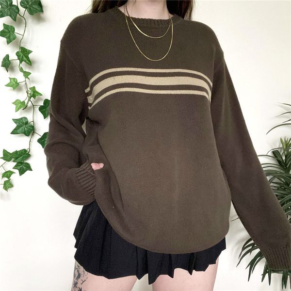 women's sweaters xingqing vintage sweaters grunge fairycore striped long sleeve y2k 2000s clothes retro knitted clothing women pullove, White;black
women's sweaters xingqing vintage sweaters grunge fairycore striped long sleeve y2k 2000s clothes retro knitted clothing women pullove, White;black