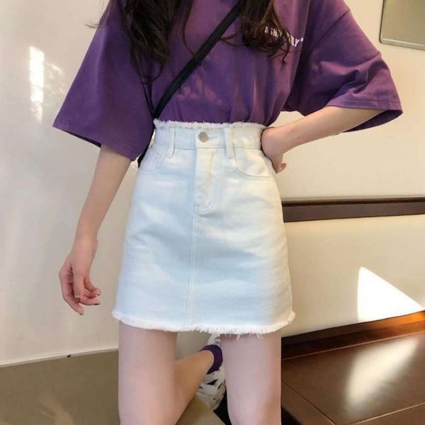 summer denim skirt female korean large size fat mm all matched preppy style high waist a line, Black
summer denim skirt female korean large size fat mm all matched preppy style high waist a line, Black