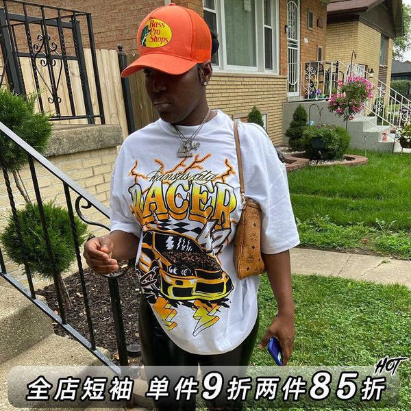 men's t-shirts sawng7 american high street t-shirt men's short sleeve round neck bomb street oversize half sleeve ins fashion, White;black
men's t-shirts sawng7 american high street t-shirt men's short sleeve round neck bomb street oversize half sleeve ins fashion, White;black