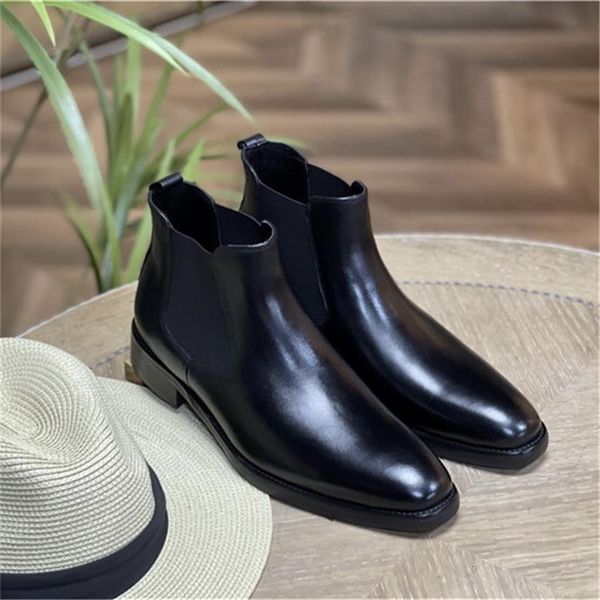 boots chelsea for men genuine leather round toe lowheeled retro classic comfortable fashion business casual daily shoes 230826, Black
boots chelsea for men genuine leather round toe lowheeled retro classic comfortable fashion business casual daily shoes 230826, Black