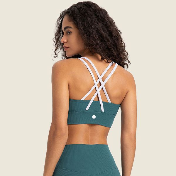 l_367 longline ribbed bra yoga women sports bras with fixed padded cups cross strap lingerie rib brassiere
l_367 longline ribbed bra yoga women sports bras with fixed padded cups cross strap lingerie rib brassiere