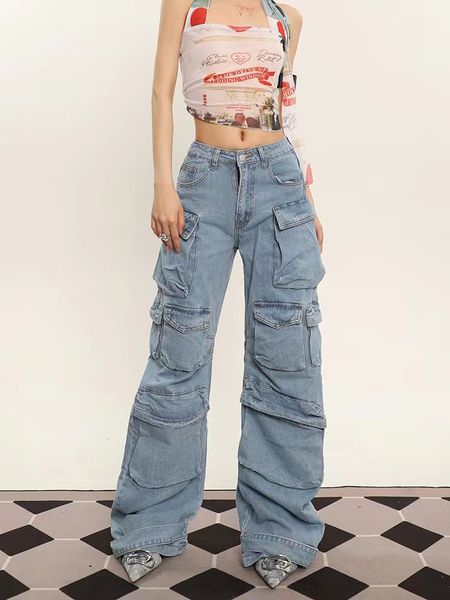 women's jeans grunge punk high street style oversized cargo jean spring autumn y2k korean fashion pockets loose denim boyfriend pants 2, Blue
women's jeans grunge punk high street style oversized cargo jean spring autumn y2k korean fashion pockets loose denim boyfriend pants 2, Blue