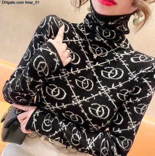 sweater new turtleneck women pullover print luxury ggity shirt female clothing, White;black
sweater new turtleneck women pullover print luxury ggity shirt female clothing, White;black