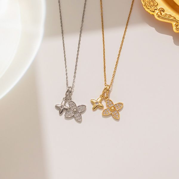 18k gold plated necklaces luxury designer necklace four-leaf fashion pendant necklace wedding party jewelry jewelry, Silver
18k gold plated necklaces luxury designer necklace four-leaf fashion pendant necklace wedding party jewelry jewelry, Silver