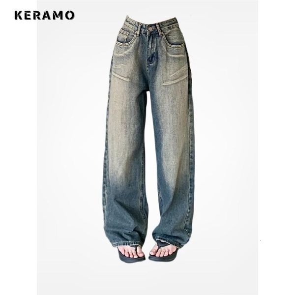 women's jeans 2023 autumn winter harajuku high waist vintage y2k loose pant's wide leg baggy streetwear style denim trouser 230826, Blue
women's jeans 2023 autumn winter harajuku high waist vintage y2k loose pant's wide leg baggy streetwear style denim trouser 230826, Blue