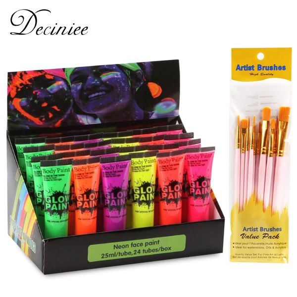 body paint 624pcs body art paint neon fluorescent party festival halloween cosplay makeup party tools kids face paint uv glow painting 23082
body paint 624pcs body art paint neon fluorescent party festival halloween cosplay makeup party tools kids face paint uv glow painting 23082