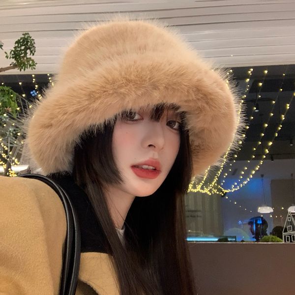 wide brim hats bucket hats faux fur mink fur hat female autumn winter plush bucket hat khaki high end protective ear fisherman hat 230826, Blue;gray
wide brim hats bucket hats faux fur mink fur hat female autumn winter plush bucket hat khaki high end protective ear fisherman hat 230826, Blue;gray