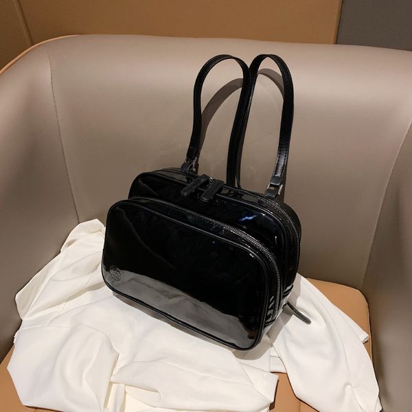 school bags light luxury women's bag lacquer leather lady backpack highcapacity satchel square shoulder solid color for women 230826
school bags light luxury women's bag lacquer leather lady backpack highcapacity satchel square shoulder solid color for women 230826
